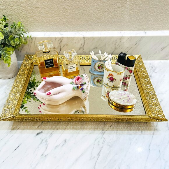 Vintage Other - ❌SOLD❌Vintage Hollywood Regency Vanity mirror/tray